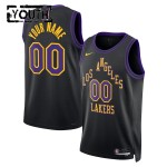 Maillot NBA Los Angeles Lakers Personnalisable Nike 2025-26 City Edition Noir Swingman - Enfant